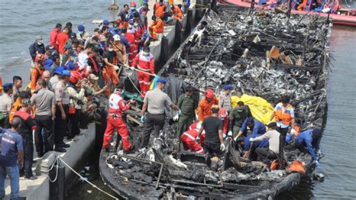 
13 killed as passenger ship catches fire in Indonesia 