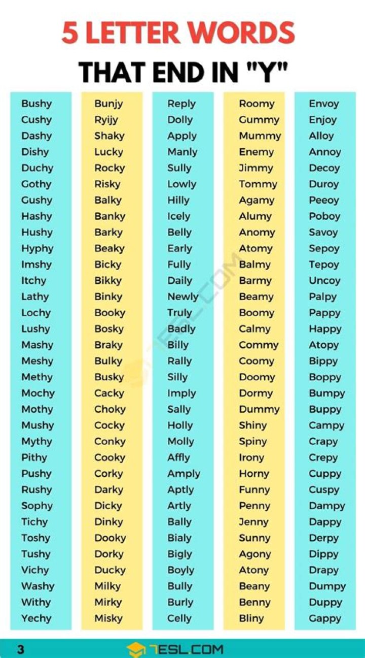 5 Letter Words Starting with T and Ending with Y – Wordle Game Help