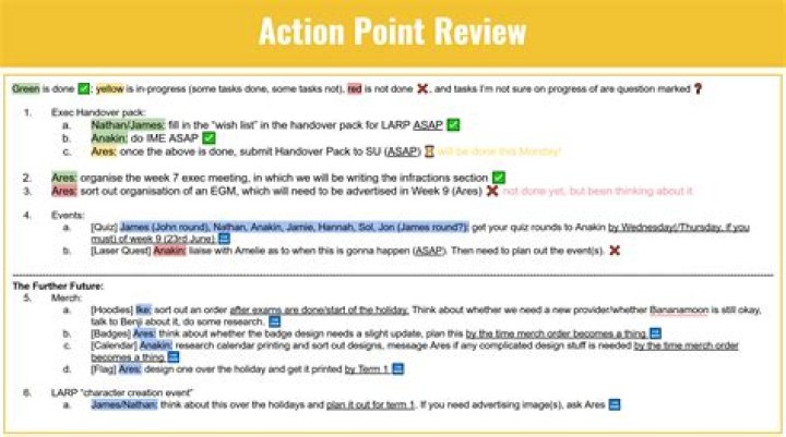 Action Point Review