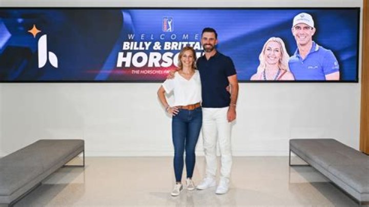 What does Billy Horschel's wife do for a living?