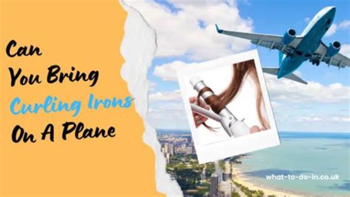 Can you take a curling iron on an airplane