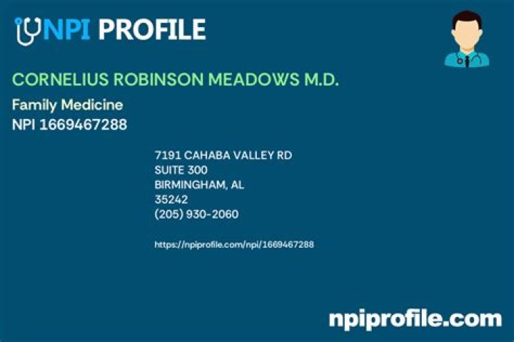 Dr. Cornelius Meadows, MD – Birmingham, AL