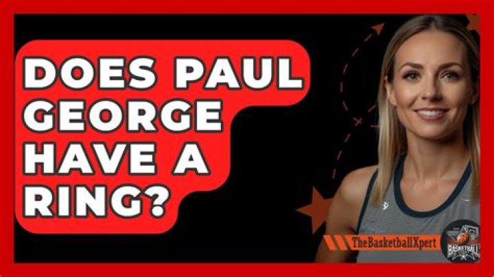 Does Paul George have a ring?