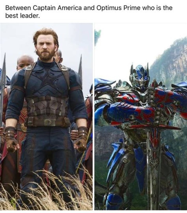 Fans Are Debating Whether Captain America Or Optimus Prime Gives Better Inspirational Speeches