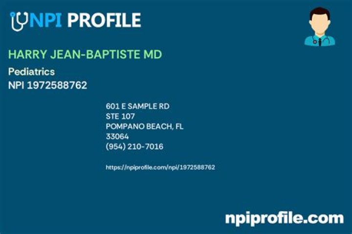 Dr. Harry Jean-Baptiste, MD – Pompano Beach, FL