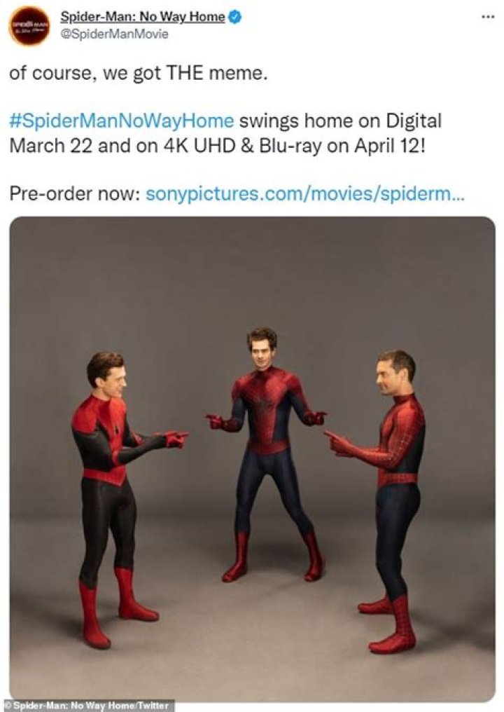 Holland, Maguire and Garfield recreate classic Spider-Man meme (you know the one)