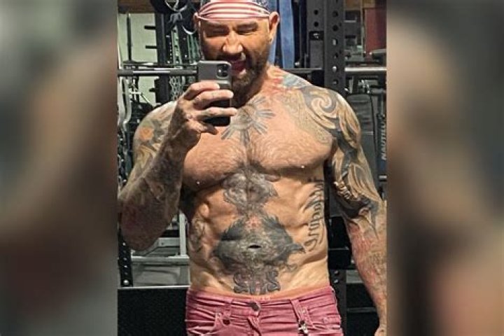 How many tattoos does Dave Bautista have?