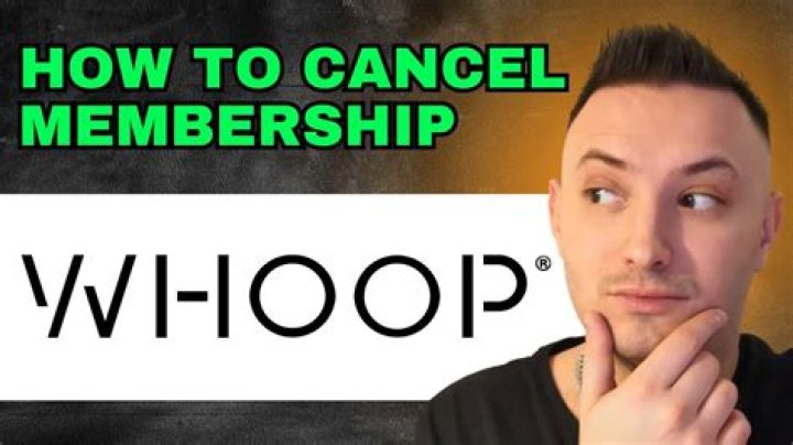 How to cancel whoop membership
