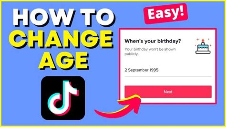 How to change your age on TikTok