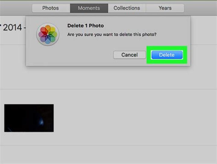 How to delete pictures on mac