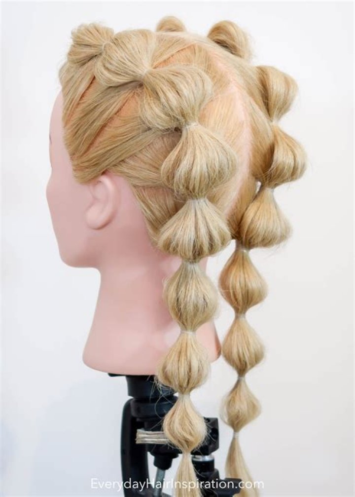 How to do bubble braids