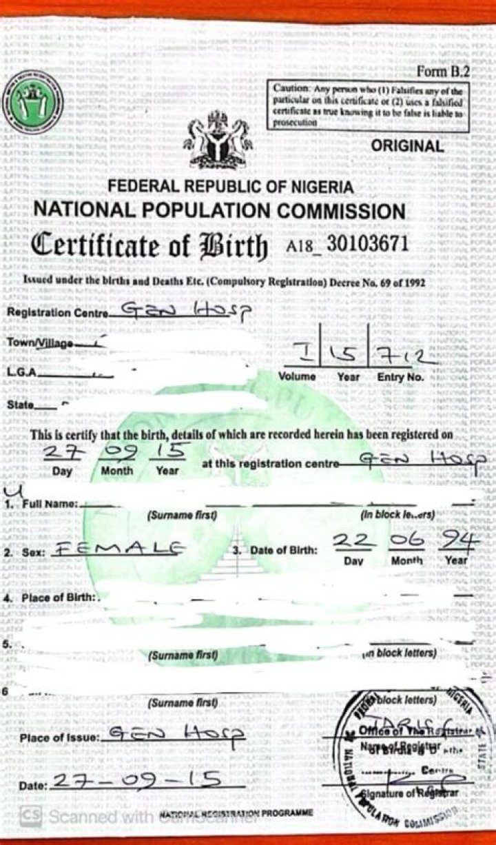 How to Get a Birth Certificate in Nigeria