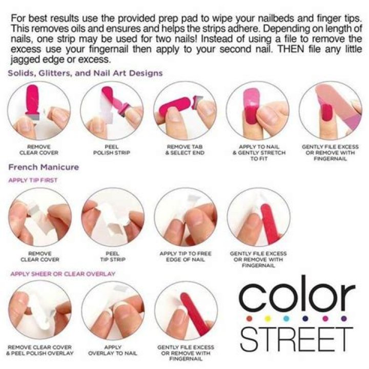 How to get color street nails off