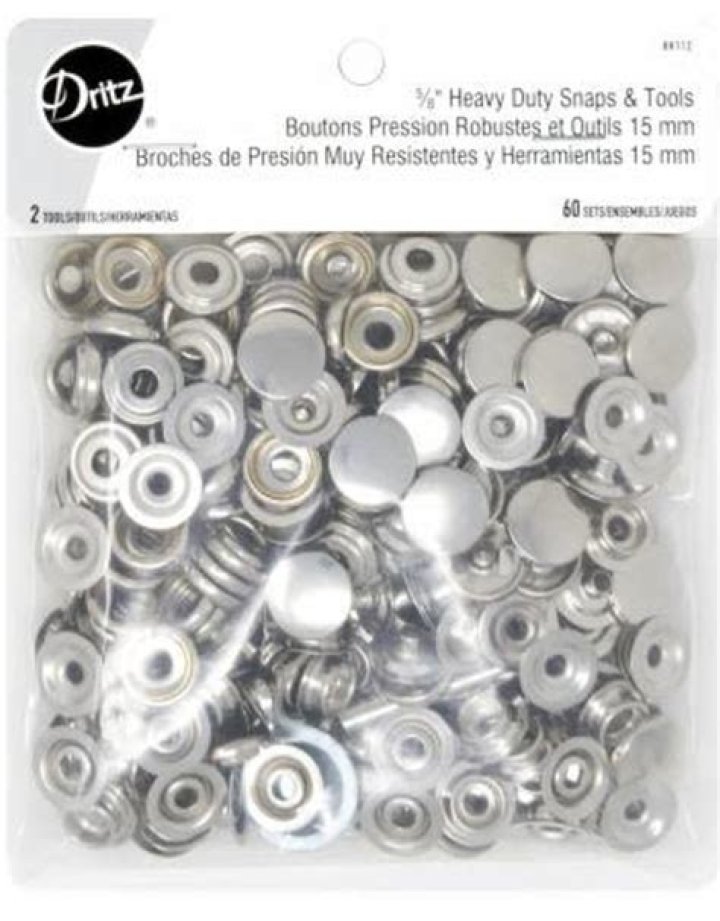 How to install dritz heavy duty snaps