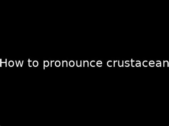 How to pronounce crustacean