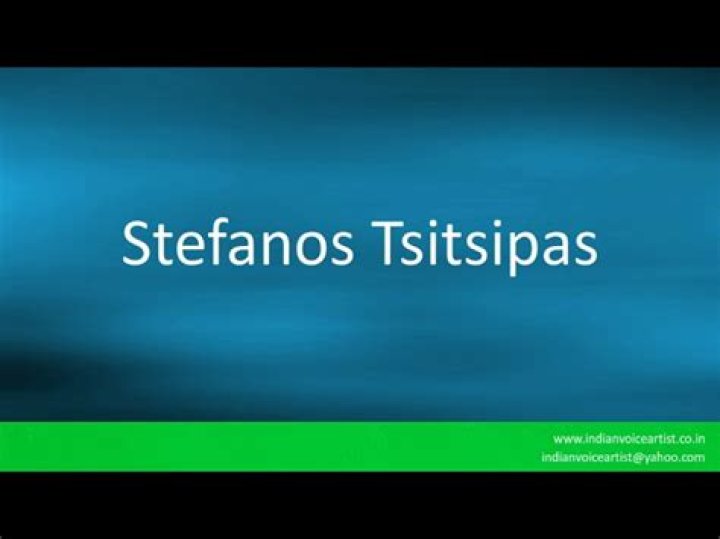 How to pronounce Stefanos Tsitsipas