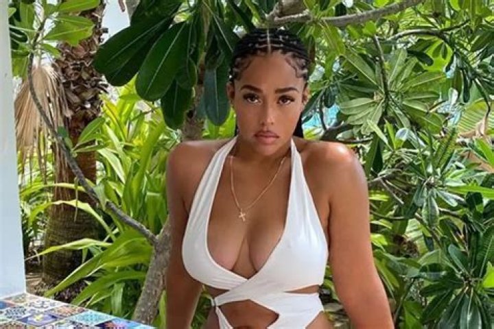 Jordyn Woods Destroys The Competition With Latest Bathing Suit Photos Which Explain Why Karl-Anthony Towns Cannot Keep His Hands To Himself Around Her — Critics Say She Is All Plastic