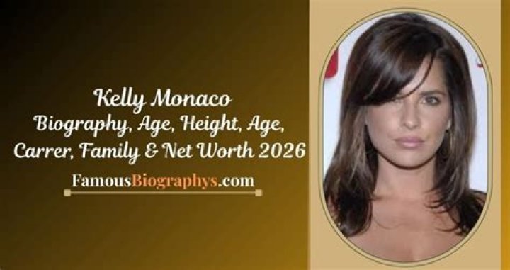 Kelly Monaco’s biography, net worth, fact, career, awards and life story