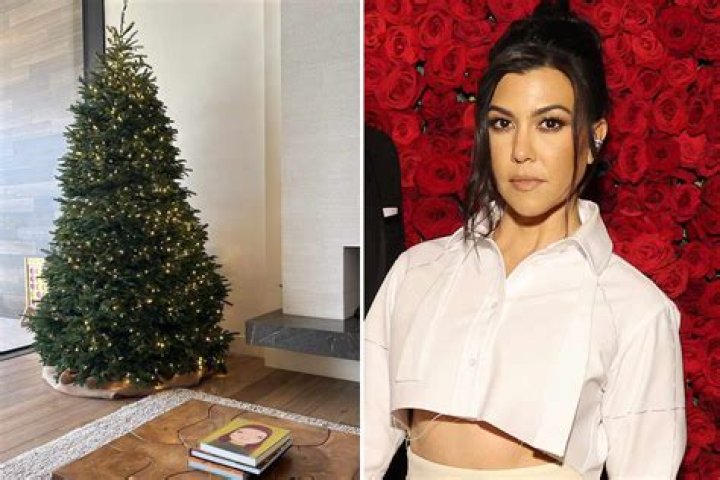 Kourtney Kardashian’s dead eyes are the star of the Kardashian Christmas photo