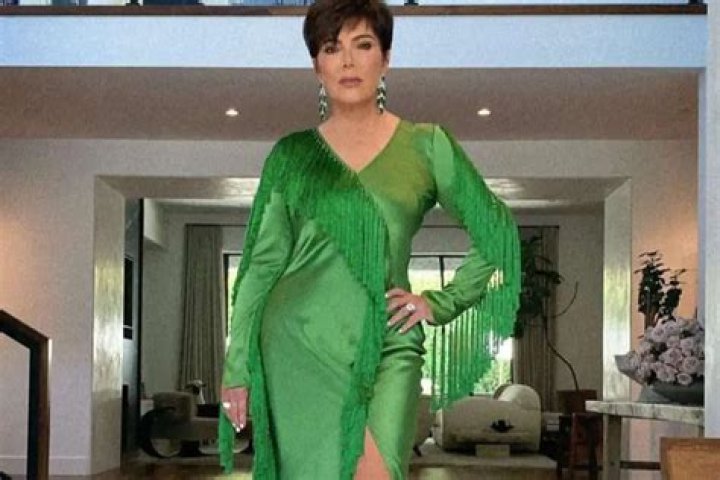 Kris Jenner Is A Green Goddess In Diane Von Furstenberg