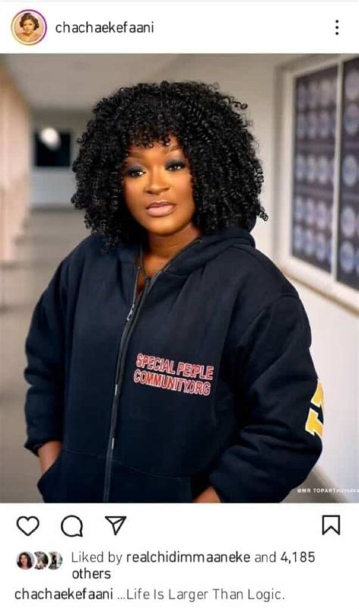 
“Life Is Greater Than Logic.” Chacha Eke Delivers A Powerful Message As She Launches A New Project. 