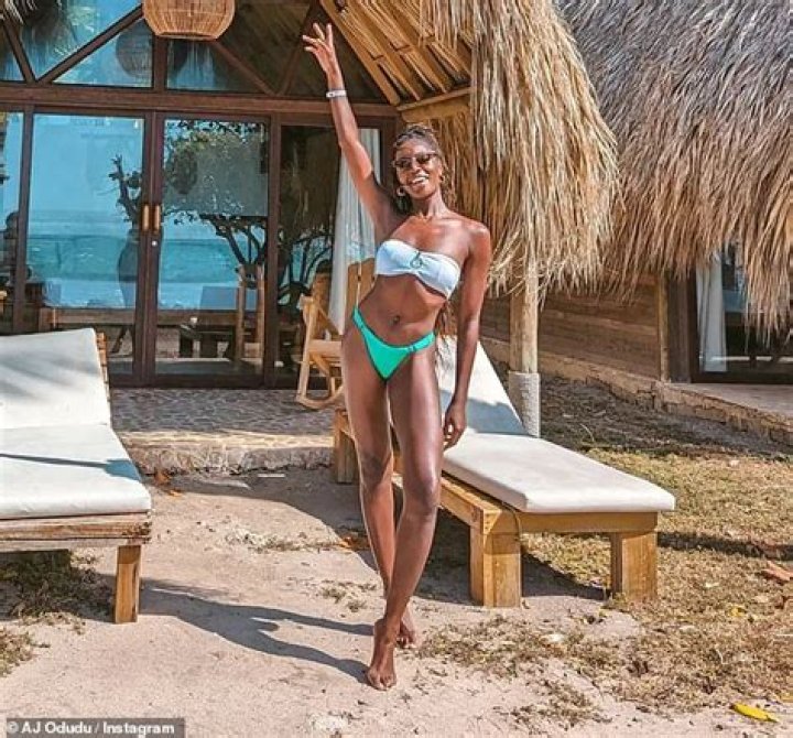 AJ Odudu in Bathing Suit is "Healthy, Happy & Slightly Hungover" — Celebwell