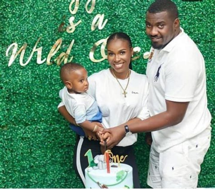 Meet John Dumelo's alleged Baby mama and son