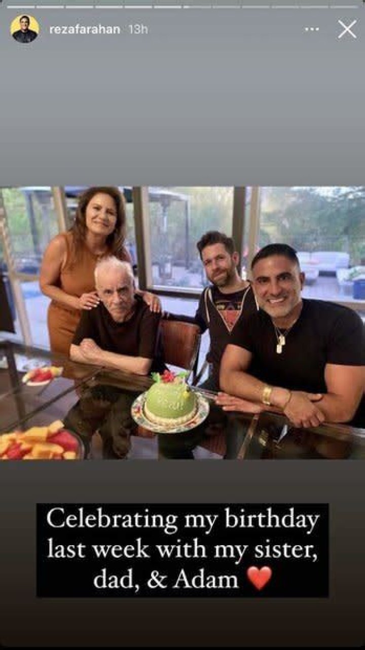
Reza Farahan Celebrated His Birthday With His Sister Fatemeh Farahan 