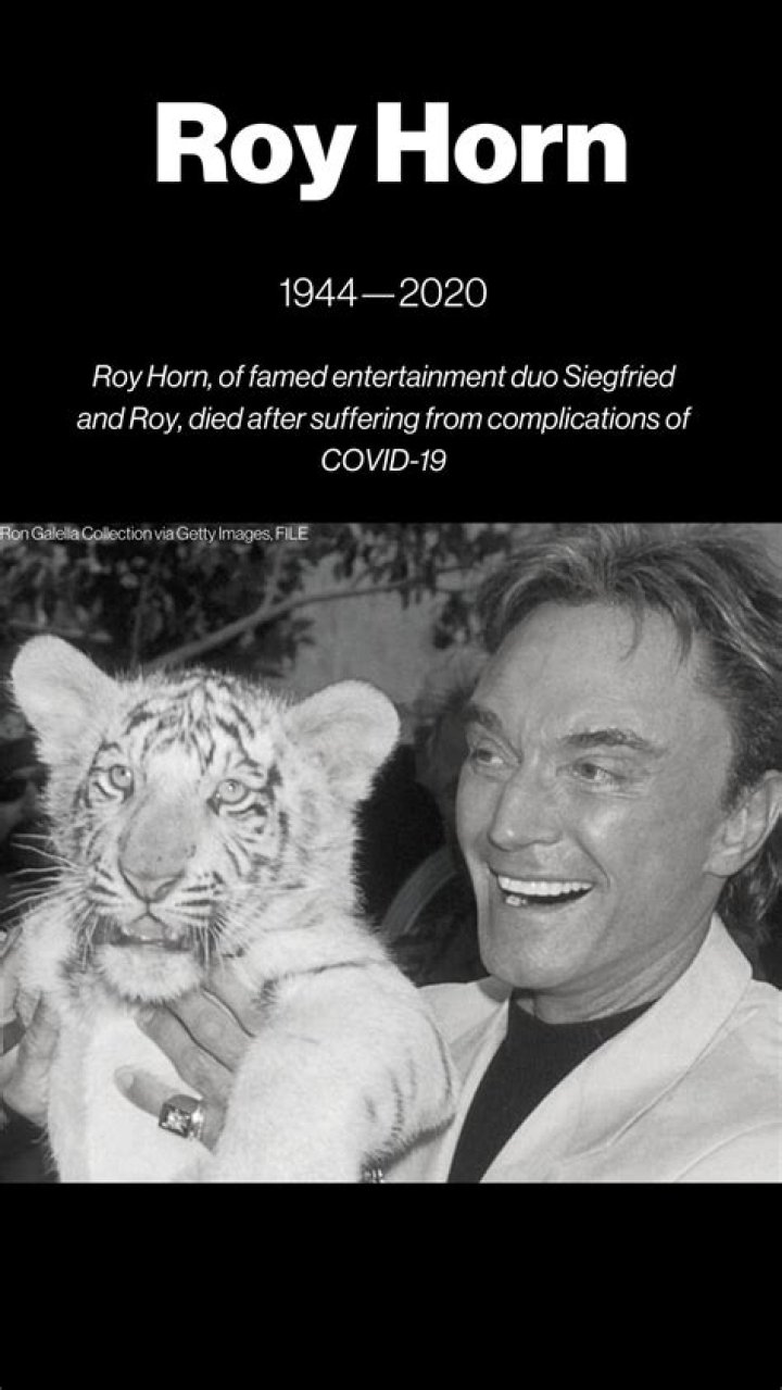 Roy Horn Of ‘Siegfried & Roy’ Dies At 75 Due To Coronavirus