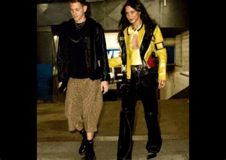 Wear a motorcycle jacket and a low rise skirt like Bella Hadid