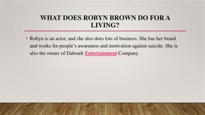 What Does Robyn Brown Do For Work? – Celebrity