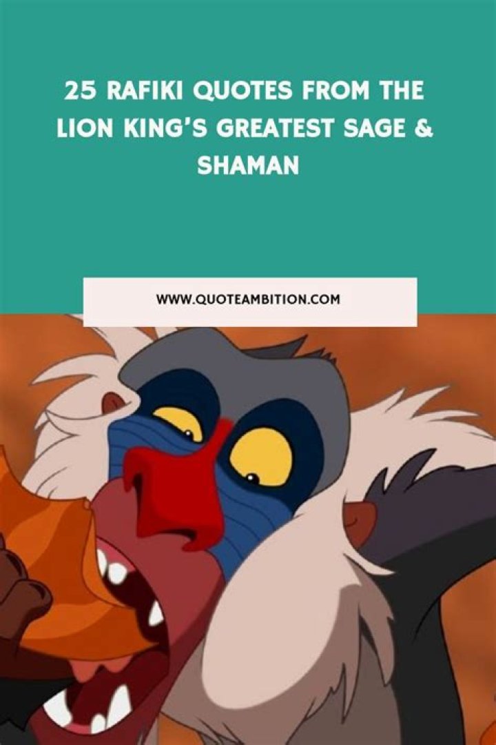 What is Rafiki saying in The Lion King? – Celebrity