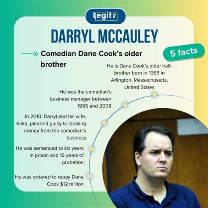 Where is Dane Cook’s brother Darryl McCauley now?
