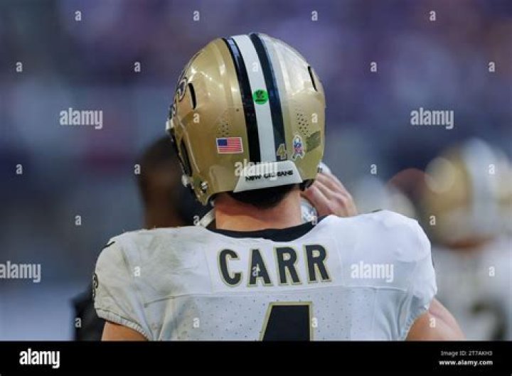 Why is Derek Carr’s helmet different?